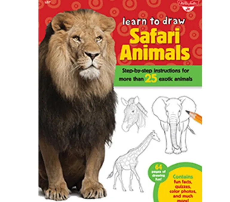 Learn To Draw Safari Animals Book