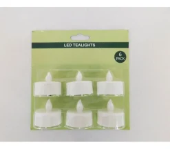 LED Tea Lights – 6 Piece Battery-Operated Set