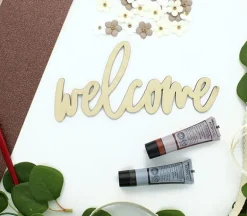 Leisure Arts Wood Word – Medium – Welcome