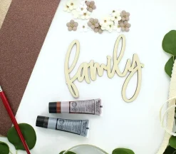 Leisure Arts Wood Word – Medium – Family