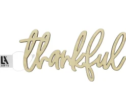 Leisure Arts Wood Word – Medium – Thankful