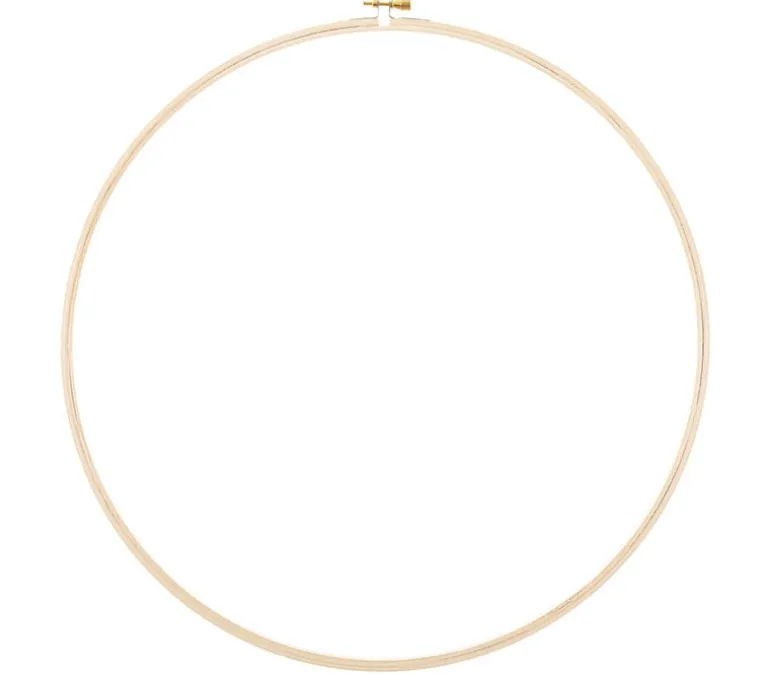 Leisure Art Essentials Wooden Embroidery Hoops – Round – 14-inch