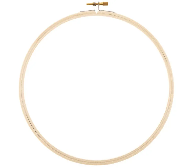 Leisure Art Essentials Wooden Embroidery Hoops – Round – 8-inch