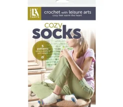 Leisure Arts Cozy Crochet Socks Book #37588