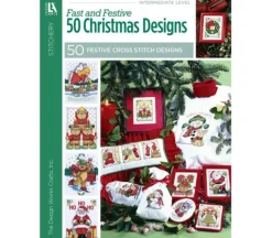 Leisure Arts Fast & Festive 50 Christmas Cross Stitch Designs