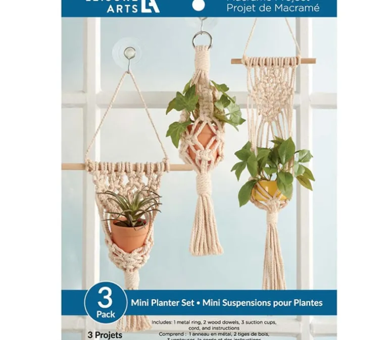 Leisure Arts Macrame Kit – Mini Planter