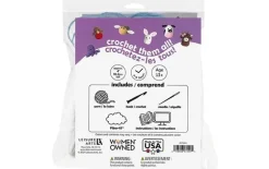 Leisure Arts Pudgies Crochet Kit – Brown Highland Cow