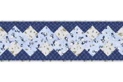 Let it Snow-man Plaid Medium Blue