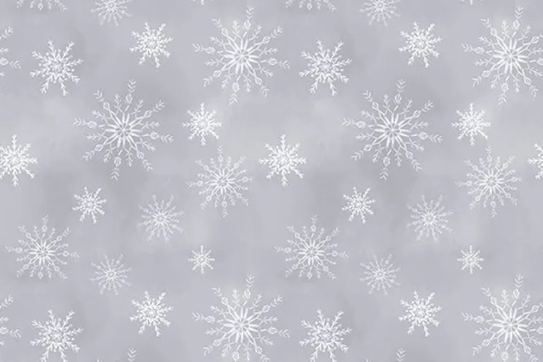 Let it Snow-man Plaid Medium Blue