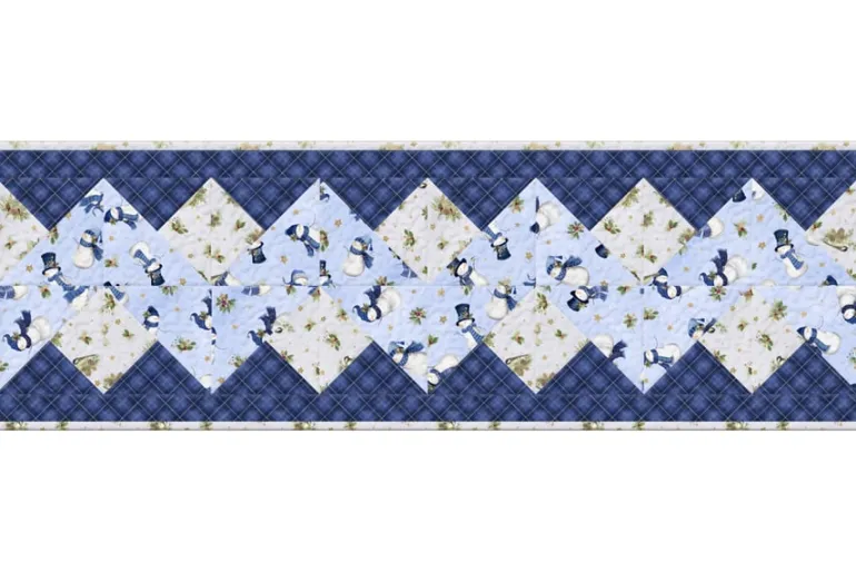 Let it Snow-man Plaid White Multi
