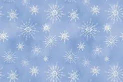 Let it Snow-man Snowflakes on Grey
