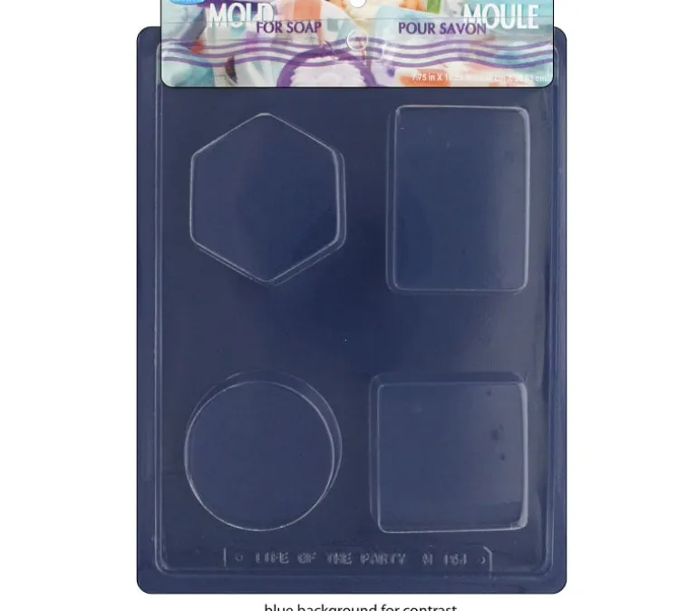 Life of the Party Mold For Soap – 4 Shape Bar