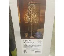 Lighted Birch Tree – 8-foot