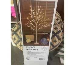 Lighted Birch Tree – 4-foot