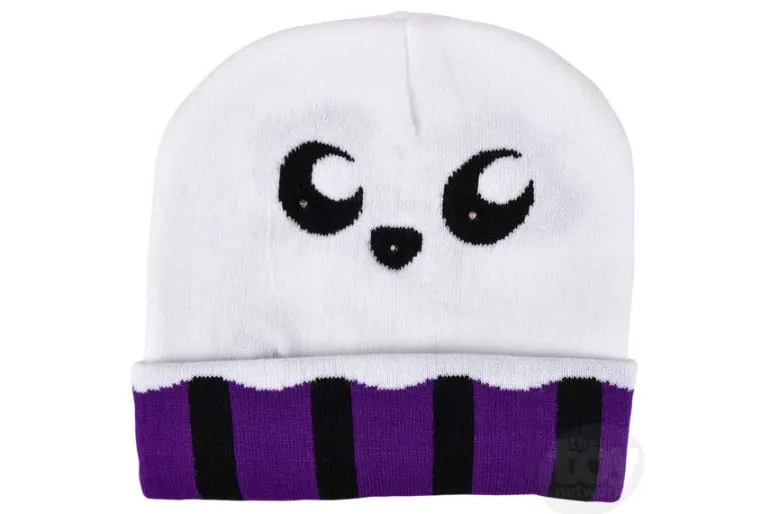 Light-Up Ghost Beanie Hat