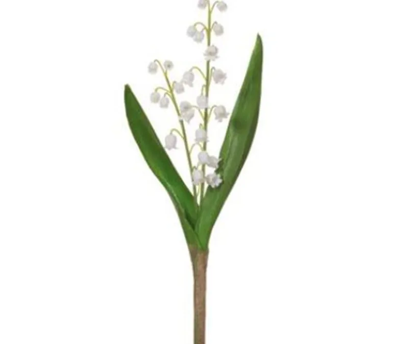 10″ Lily of the Valley Pick, White