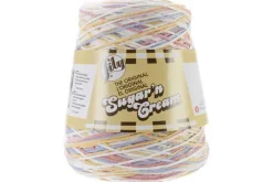 Lily Sugar n Cream Yarn – 14-Ounce Cone – Freshly Pressed Ombre