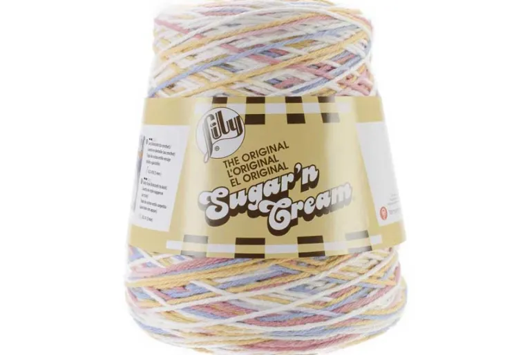 Lily Sugar n Cream Yarn – 14-Ounce Cone – Freshly Pressed Ombre