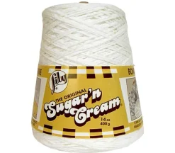 Lily Sugar’n Cream Yarn – 14-ounce Cone – White