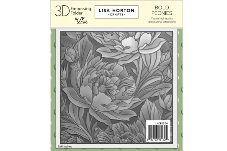 Lisa Horton Crafts Foxgloves 6″ x 6″ 3D Embossing Folder