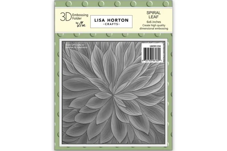 Lisa Horton Crafts Garden Greenery 5″ x 7″ 3D Embossing Folder