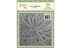 Lisa Horton Crafts Spiral Leaf 6″ x 6″ 3D Embossing Folder