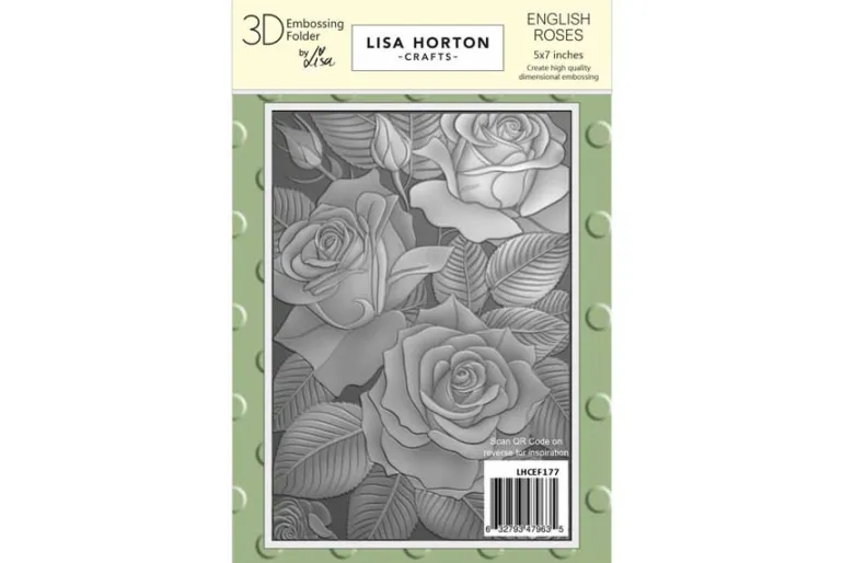 Lisa Horton Crafts Spiral Leaf 6″ x 6″ 3D Embossing Folder