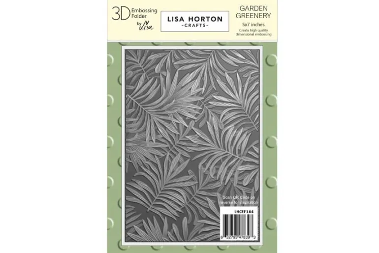 Lisa Horton Crafts Spiral Leaf 6″ x 6″ 3D Embossing Folder