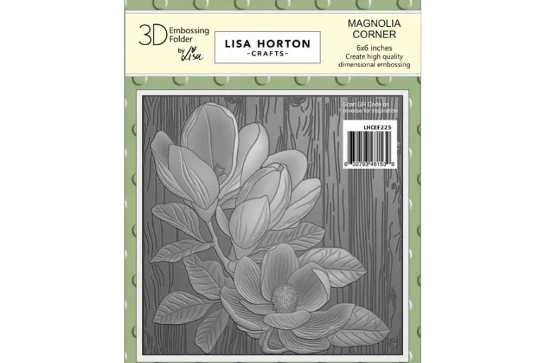 Lisa Horton Crafts Spiral Leaf 6″ x 6″ 3D Embossing Folder