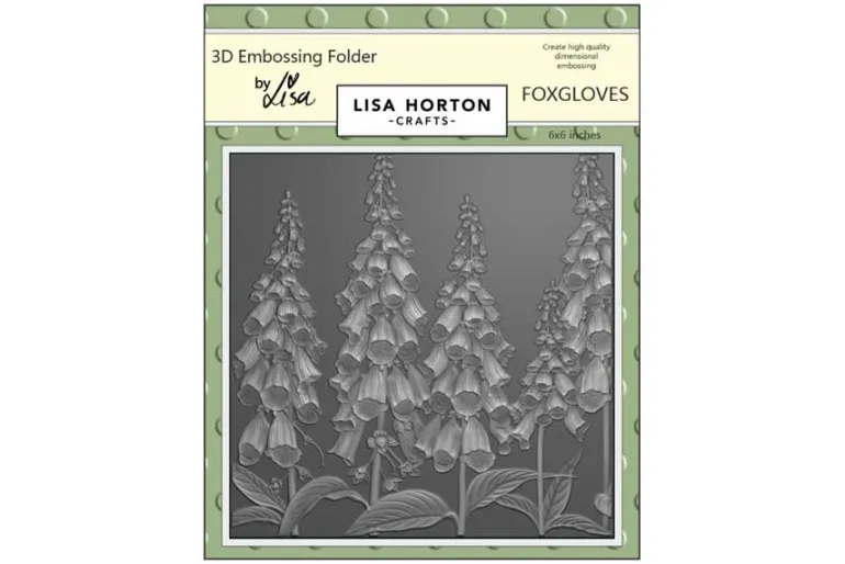 Lisa Horton Crafts Spiral Leaf 6″ x 6″ 3D Embossing Folder