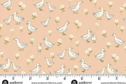 LIttle Ones Etched Toile Brown on Cream