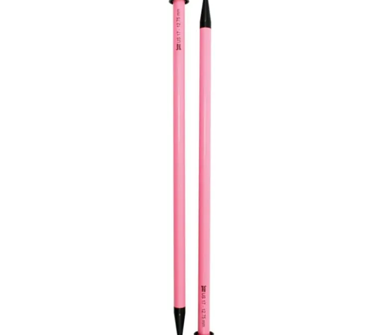 Luxite Single Point Size 17 Knitting Needles, 14-inches #11514-17