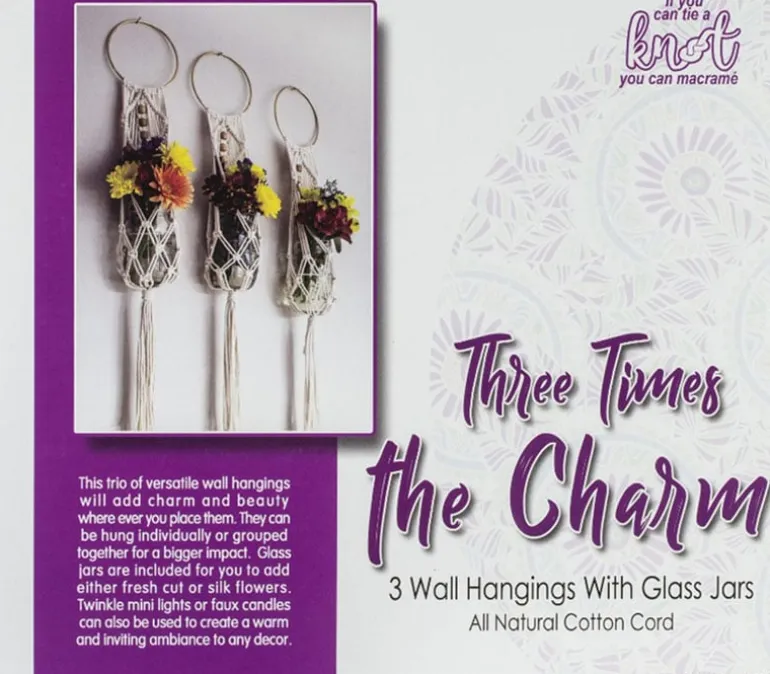 Macrame 3 Times the Charm Plant Hangers Kit PSD09