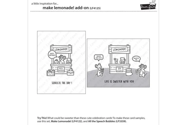 Make Lemonade! Add-On Stamp Set