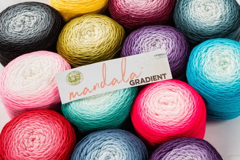 Mandala Watercolor Ombre Yarn Cake (see colors)