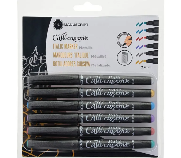 Manuscript Callicreative Metallic Markers – 6 Piece