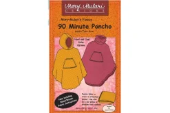 Mary Mulari 90 Minute Fleece Poncho for Adults Sewing Pattern
