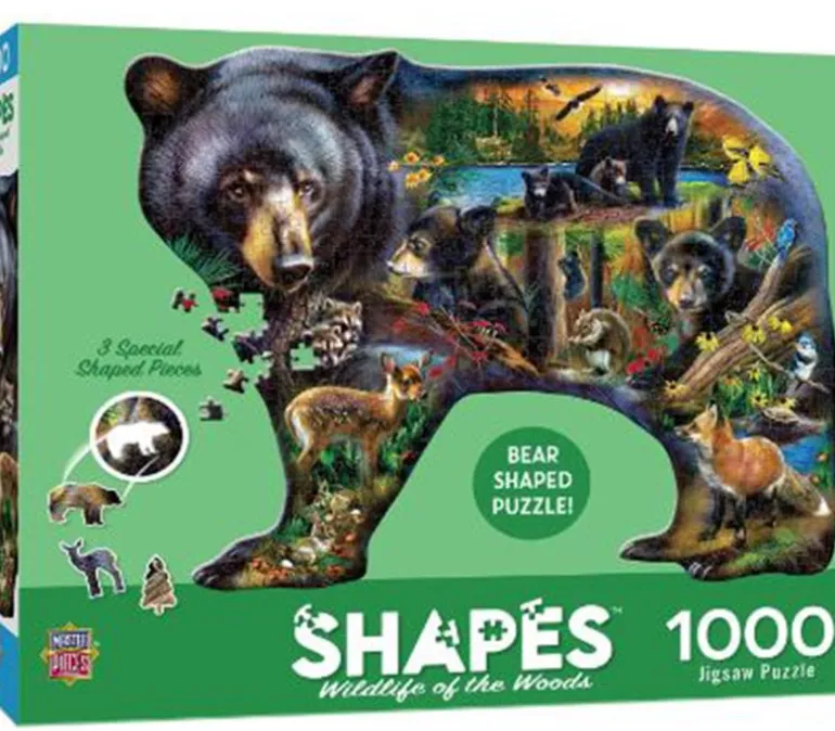 Masterpieces Contours Wildlife of the Woods Puzzle – 1000 Piece