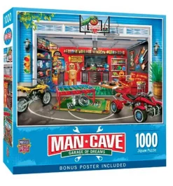 Masterpieces Man Cave Garage of Dreams Puzzle – 1000 Piece