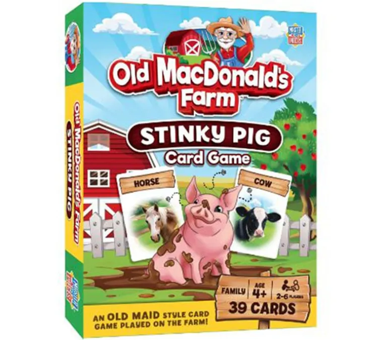 Masterpieces Old MacDonalds Farm Stinky Pig Card Game