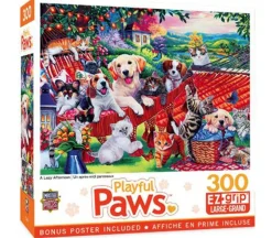 Masterpieces Playful Paws A Lazy Afternoon Puzzle – 300 Piece