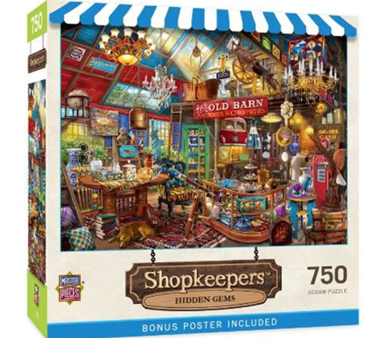 Masterpieces Shopkeepers Hidden Gems Puzzle – 750 Piece