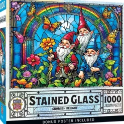 Masterpieces Stained Glass Purrfect Glass Puzzle – 1000 Piece