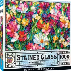 Masterpieces Stained Glass Purrfect Glass Puzzle – 1000 Piece