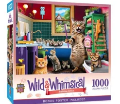 Masterpieces Wild and Whimsical Bathtime Antics Puzzle – 1000 Piece