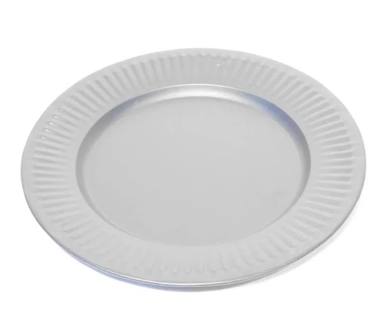 Matte White Metal Plate