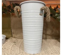 Matte White Tall Bucket