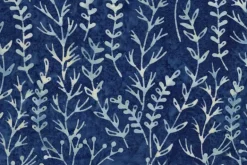 Meadow Brook Batiks Ferns in Blue Bird Blue
