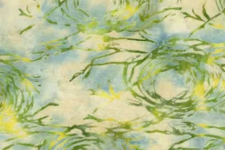 Meadow Brook Batiks Lines & Dots in Lemon Lime Green