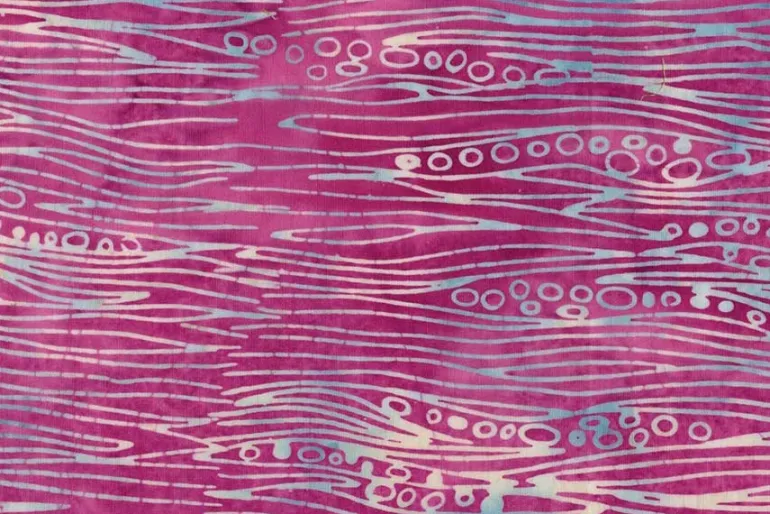 Meadow Brook Batiks Queen Anne’s Lace in Blue